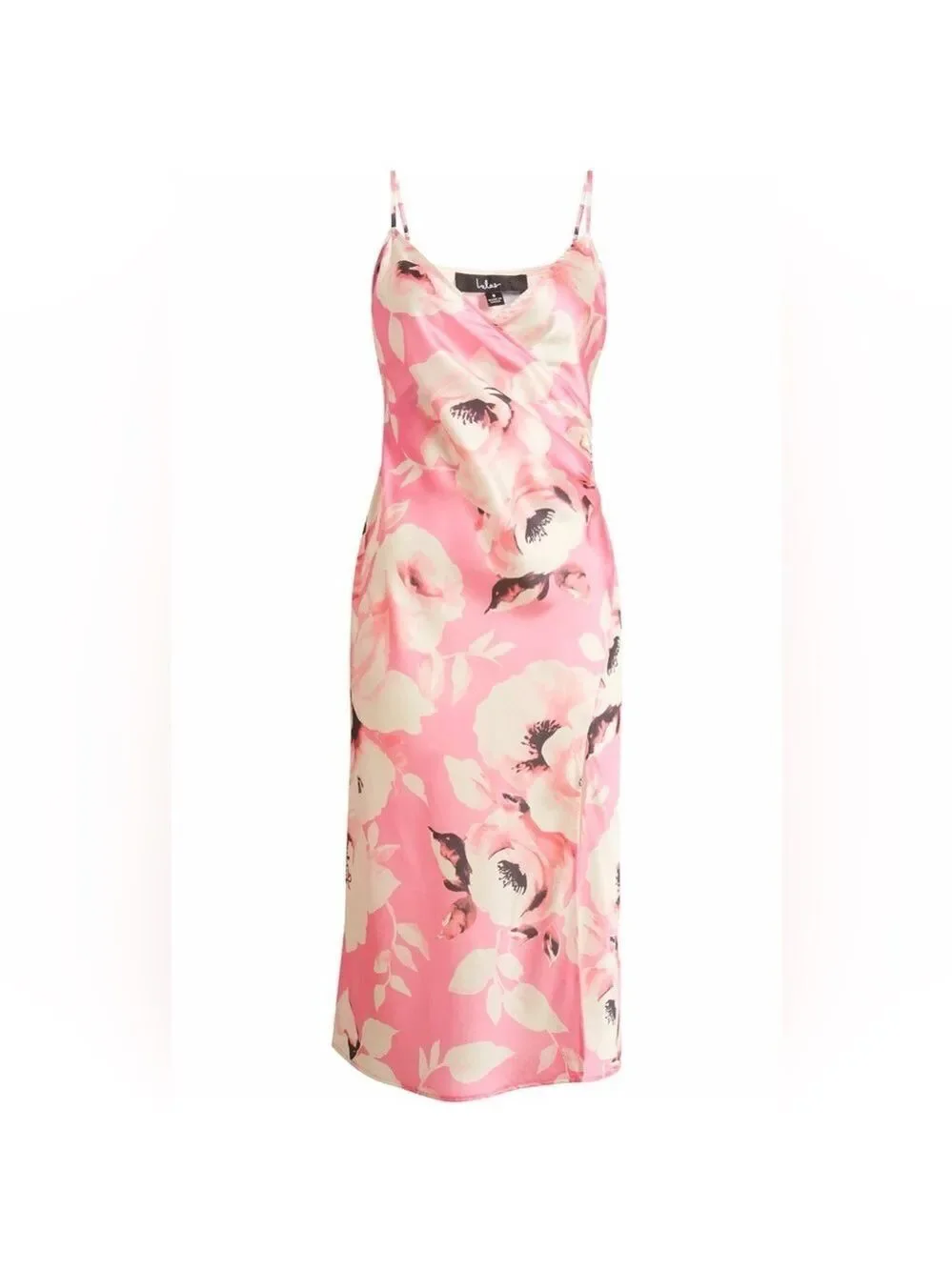 Lulus-Floral Pink Slipdress- size XS-NWT - Picture 3 of 13